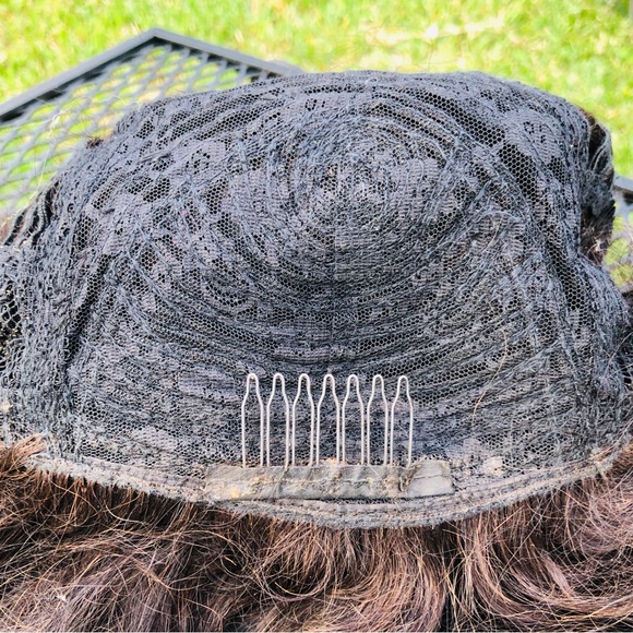 Elegante Brazilian Remy human hair Full wig long 20 inch hair Dark Brown - Picture 6 of 11